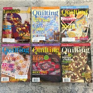6! Fons And Porters Love Of Quilting Magazines Full Publication Year 2004